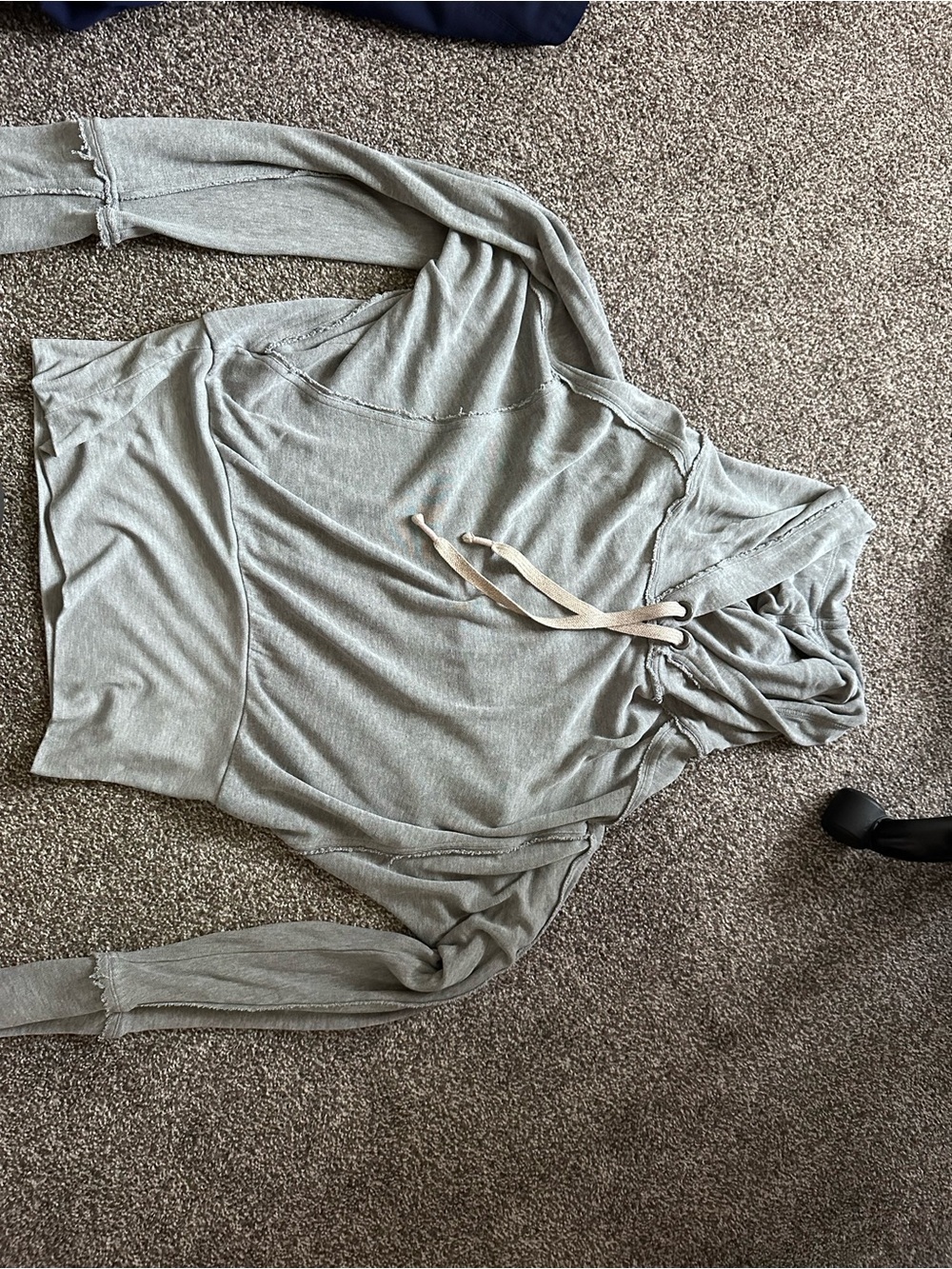 FP Movement by Free People Soft Light Gray Hooded Pullover